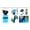 Blue, variant on E Y S Ultimate Dog Walking Combo: Eco-Friendly Poop Bags (120 Count), Convenient Waste Bag Carrier Collapsible Flip-Top Water Bottle Set