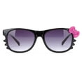thumbnail image 2 of Newbee Fashion - Kyra Kids Retro Hello Kitty w/ Bow and Whiskers Lead-Free Sunglasses, 2 of 2