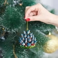 thumbnail image 2 of JVBTVB Stacked Tree Acrylic Christmas Ornament Shark Theme Festive Hanging Decoration for Holiday Party Decor, 2 of 4