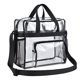 thumbnail image 1 of Bolso bandolera transparente transparente con correa ajustable bolso de estadio transparente para festivalesnegro, 1 of 1