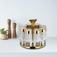thumbnail image 4 of Rotating Glass Spice Rack Kitchen Seasoning Bottle Set with Storage Box, 4 of 5