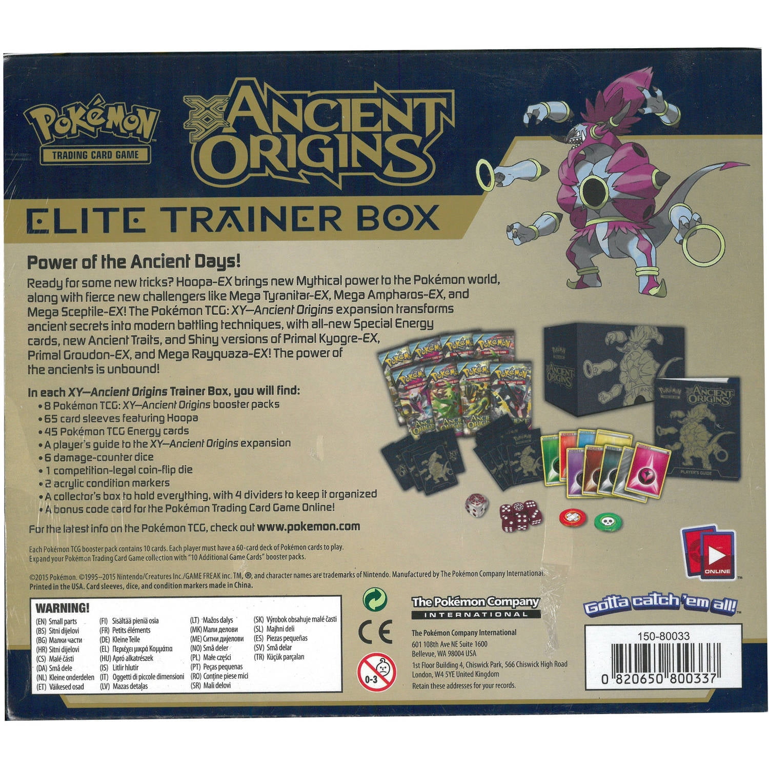 Pokemon Xy 7 Ancient Origins Elite Trainer Box Walmartcom
