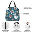 thumbnail image 5 of Lsque Christmas Snowman Gift Pattern Lunch Bag Women/Men Insulated Lunch Box,Small Leakproof Cooler Food Lunch Containers Reusable High Capacity Lunch Tote Bags, 5 of 6