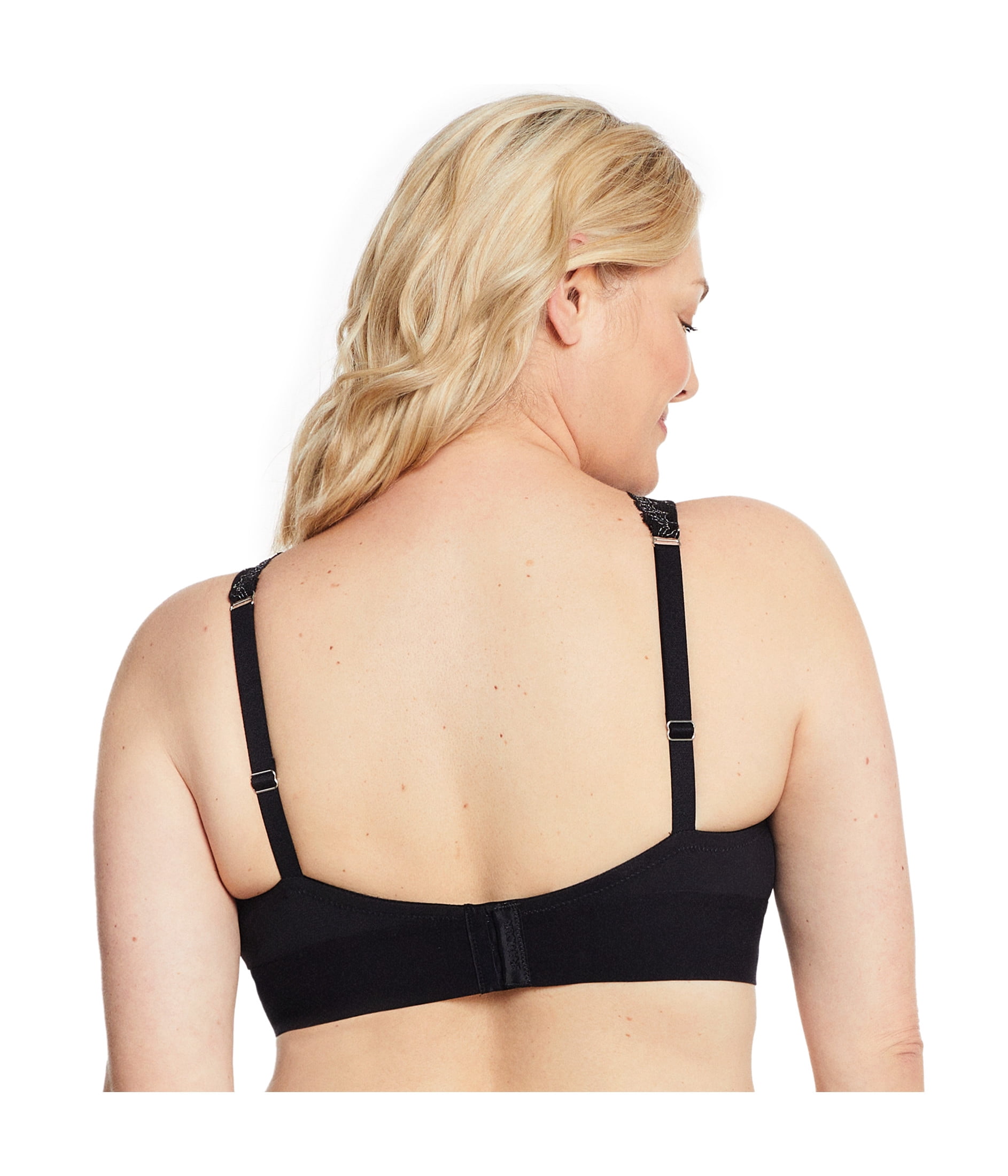 Glamorise Bramour Lexington Lace Plunge Bralette Wirefree Bra 7013 (Women's & Women's Plus)