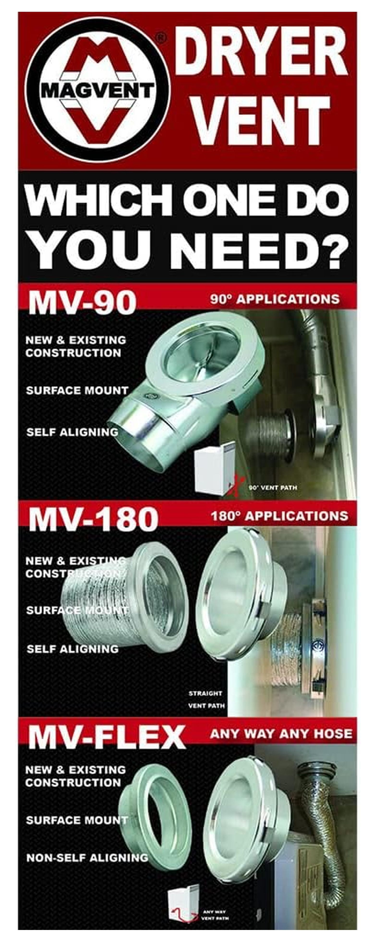 -180 Magnetic Dryer Vent Coupling