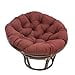 thumbnail image 3 of International Caravan Furniture Piece 42-Inch Rattan Papasan Chair with Solid Twill Cushion, 3 of 4