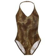 Catalina - Women's Plus Ribbed Leopard Swim Suit