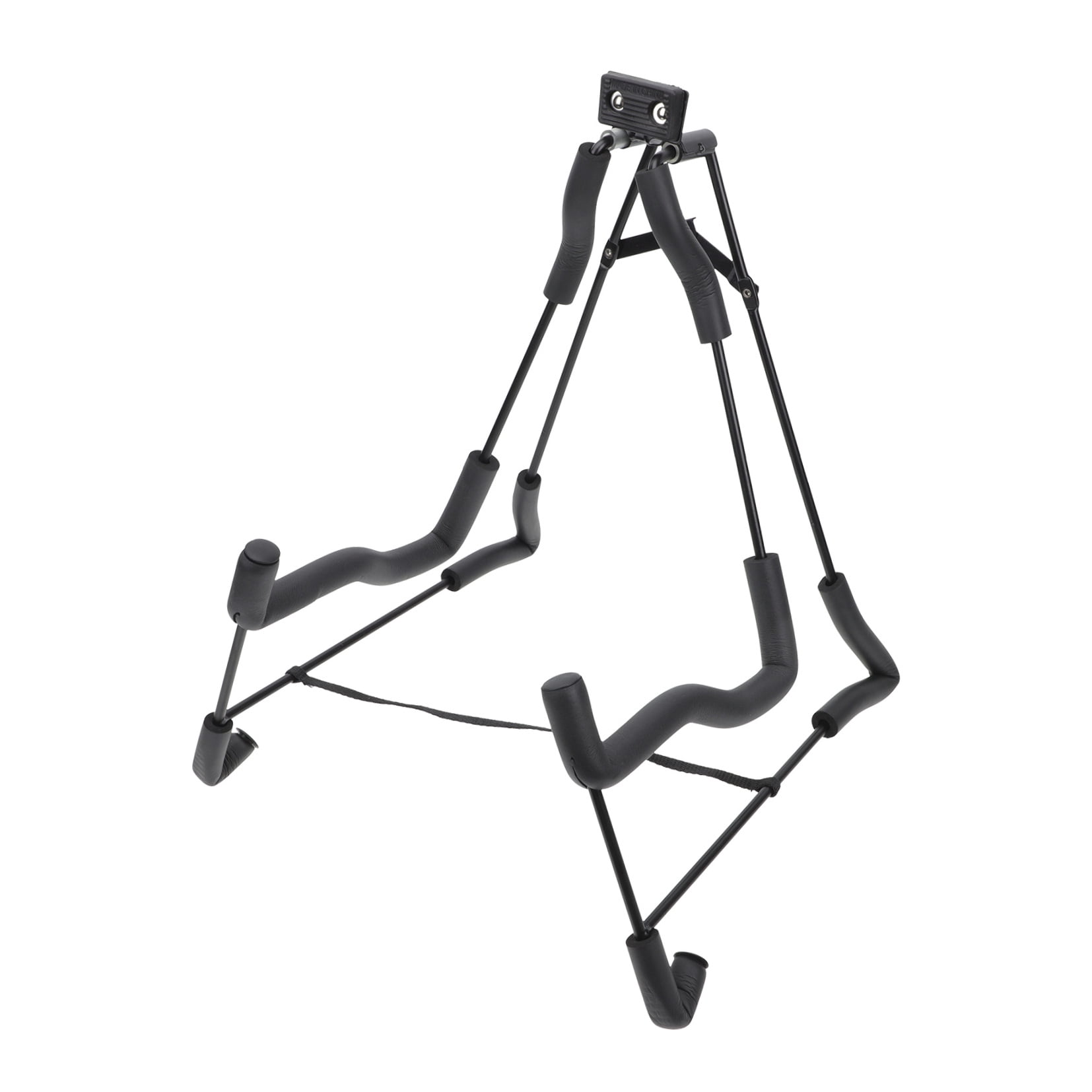 FUTUREORYY 1Pack Black A Shape Iron Sponge Guitar Stand Nonslip Support Rack for Home Practice Stage Performance Storage