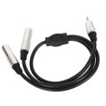 thumbnail image 5 of 3.5mm to Dual 6.35mm Cable Male to Dual Female Plug and Play Y Splitter Cord for Microphone Speaker 1.6ft, 5 of 5