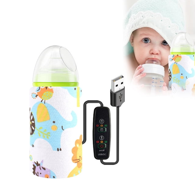 Calentador De Biberones De Leche Usb, Calentador De Leche Para Bebés, 3 Temperaturas Ajustables, Bolsa De Calentamiento De Biberones De Leche Con Función De Sincronización Cateissary BA001254-03