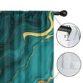 thumbnail image 4 of Blackout Kids Curtains,Teal Gold Marble Childrens Insulated Curtains Set Of 2,Bedroom Essentials,Toddler Room Decor 52x84in(132x213cm), 4 of 4