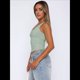thumbnail image 5 of Camiseta Sin Mangas con Cuello Cuadrado para Mujer, de Doble Capa, Básica, para Entrenamiento de Verano, Informal. Verde L, 5 of 7