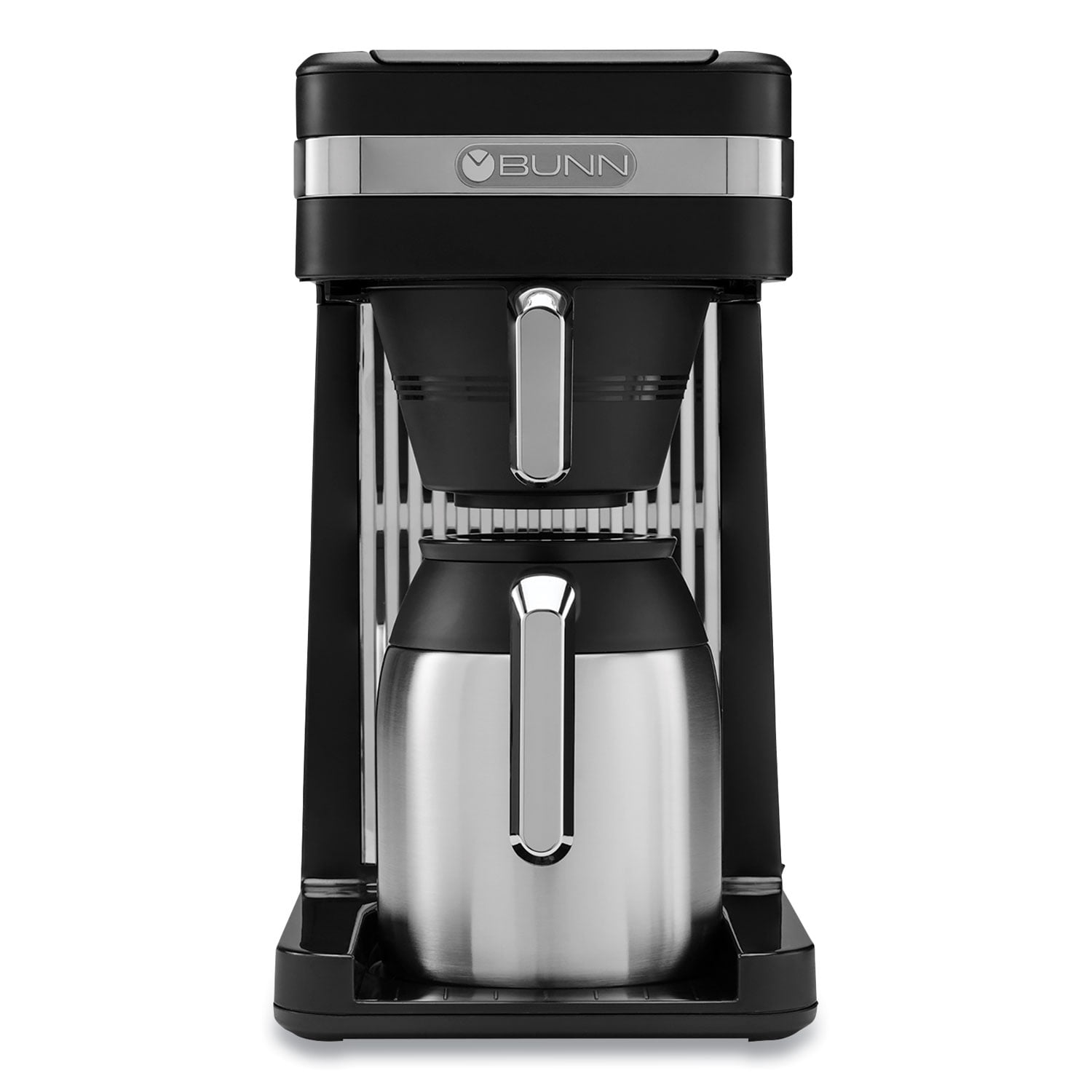 BUNN 55200 CSB3T Speed Brew Platinum Thermal Coffee Maker Stainless Steel, 10-Cup, Black