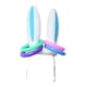 thumbnail image 2 of Juego de lanzamiento de anillos con orejas de conejo inflable, sombrero de orejas de conejo inflable con 4 anillos, juguete de lanzamiento de anillos Azul, 2 of 8