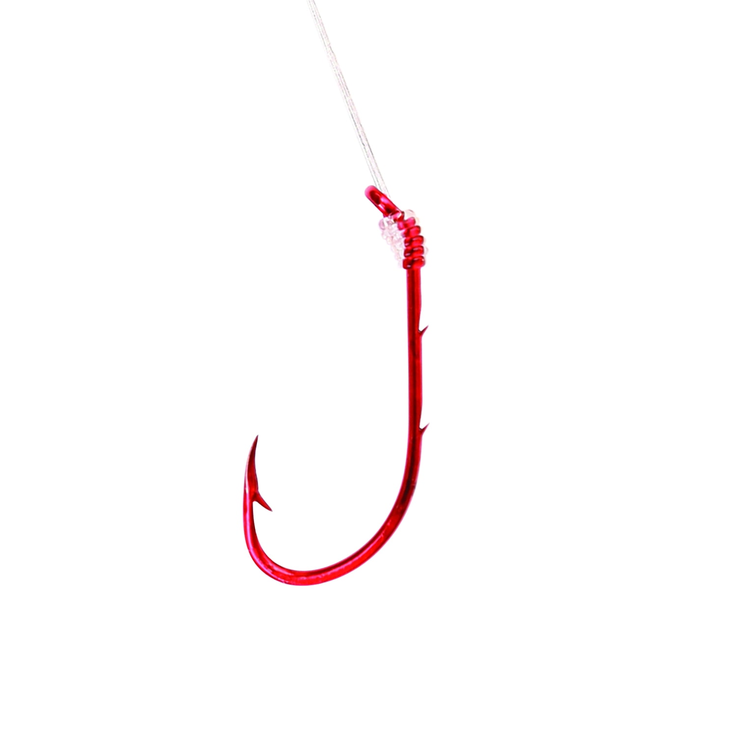(2 pack) Lazer Sharp 9139RH-4 Baitholder Snell, Sea Guard Red, Size 4