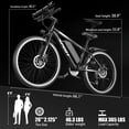 thumbnail image 4 of 2 Peak 1200W Peak Electric Bike for Adults,48V 10.5A Ebike 26*2.2"Electric Mountain Bicycle,65Miles&30Mph,All-Terrain Off-Road Ebike, Full Suspension /Disc Brake, UL2849,7-Speed, Free Lock 365Lbs, 4 of 9