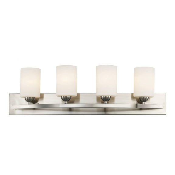 Trans Globe Lighting 22284 Moonlight 4 Light 31" Wide Bathroom Vanity Light - Nickel