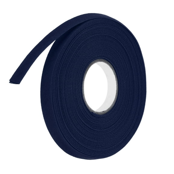 2/5 Inch Double Fold Bias Tape Polyester Continuous Bulk Bias Tape for Sewing,Seaming (Navy blue 10 Yards)
