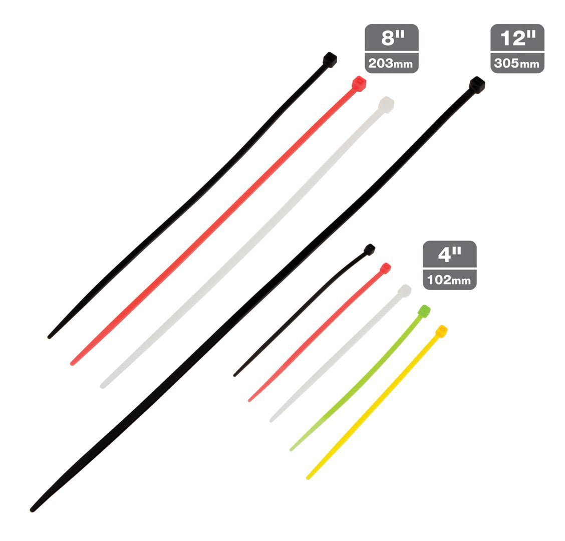 Details about   Tekton Cable Zip Ties Two Hundred Piece Assorted Lengths 200 