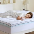VEVOR 4Inch King Size Memory Foam Mattress Topper Premium Comfort