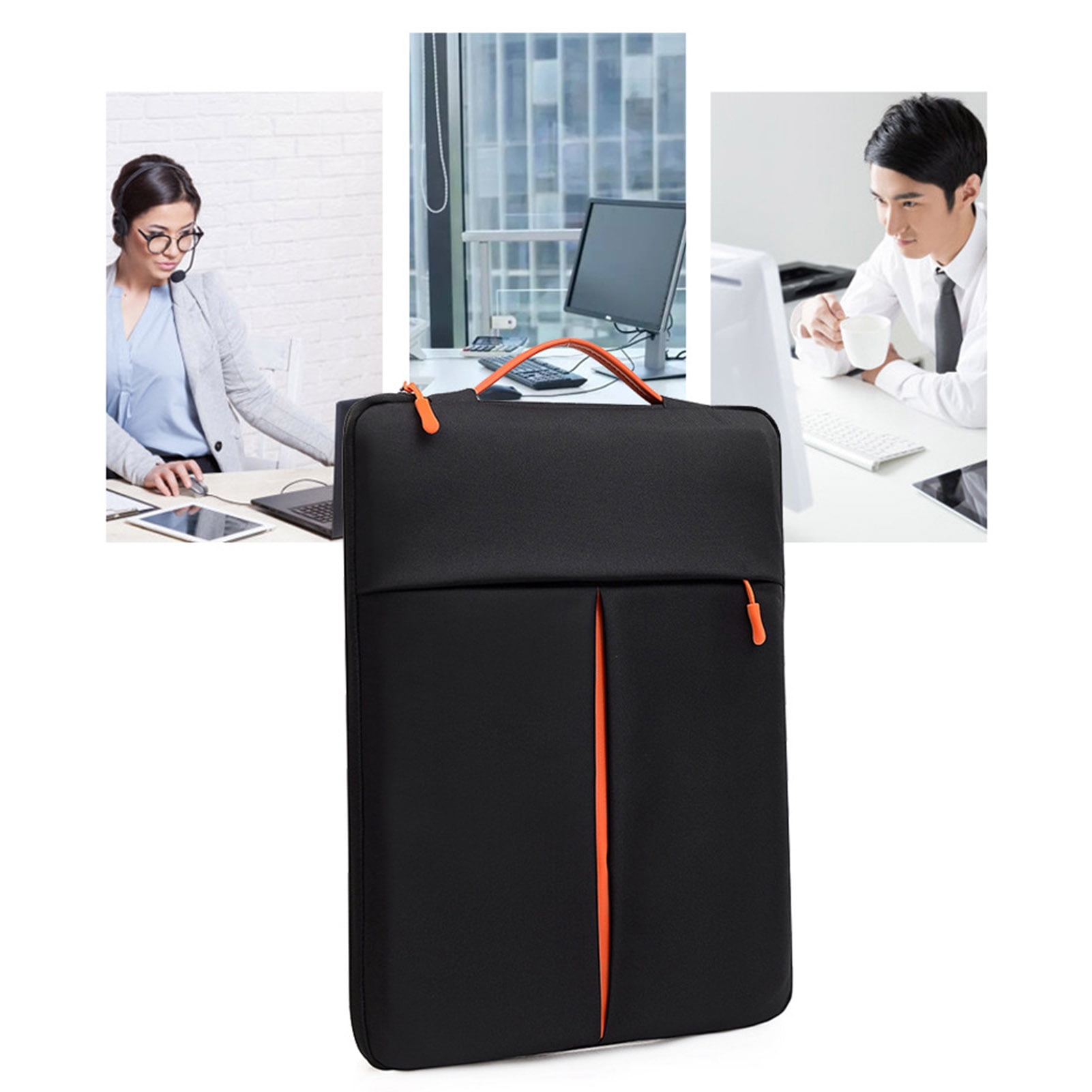 Deyuer Splash-proof Laptop Case Notebook Sleeve with Handle Soft Lining Design Waterproof Universal Laptop Storage Bag,Blue