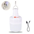 thumbnail image 1 of 1 pieza de luz de emergencia de corte de energía bombilla recargable 2 engranajes blanco puesto de mercado nocturno bombilla pequeña luz de camping al aire libre JM Rojo Verde, 1 of 5