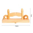 thumbnail image 5 of Sunjoy Tech Retro Style Folding Fan Stand Smooth Edge High Stability Wooden Fan Frame Base Display Tool Desktop Decoration, 5 of 7