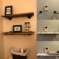 thumbnail image 3 of Wall Storage Shelf Holder Brackets Book Shelving Industrial Steampunk Iron Pipe, 3 of 9