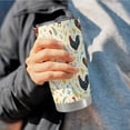 thumbnail image 6 of Chicken Tumbler 20oz with Lid Unique Hand-Drawn Botanical Travel Cup, 6 of 7