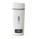 thumbnail image 2 of Hervidor de agua portátil de viaje de 350 ml, mini hervidor de agua eléctrico con 4 controles de temperatura, acero inoxidable 304, doble pared, recargable por USB, pequeño calentador de té, 2 of 5