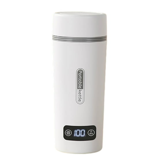 Kojanyu New Home Essentials Travel Electric Kettle Portable Small Mini Tea Coffee Kettle Water Boiler,350Ml Water Heater with 4 Temperature Control,304 Stainless Steel Space Heater Indoor Clearence