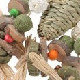 thumbnail image 2 of Natural Woven Rabbit Biting Toy Hamster Chewing Playthings Household Pet Teething Toy, 2 of 8