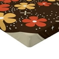 thumbnail image 2 of Ambesonne Modern Fitted Sheet, Vector Big Apple, Full Size, Dark Brown Marigold, 2 of 3