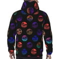 thumbnail image 7 of Wukai 80s Style Palm Trees Print Men Hoodies Fleece Sweatshirts Long Sleeve Sweaters Pullover Fall Outfits Winter Clothes-3X-Large, 7 of 7