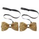 thumbnail image 1 of unbranded 2Ud Bow Ties Preanudados Con Lentejuelas Y Rhinestones Para Banquete Y Formal, 1 of 6