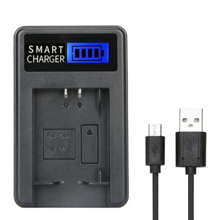 Portable LCD Screen Display USB Camera Battery Chargers for 13L G5X G7X G7X Mark G9X Cameras Convenient Power Supply