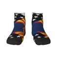 thumbnail image 7 of Adult Quarter Ankle Socks Arizona Thin Blue Line Flag Cushion Ventilation Sports Socks, 7 of 7
