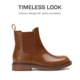 thumbnail image 3 of BURUDANI Girls Chelsea Ankle Booties Low-Heel Side-Zip Fashion Boots for Toddler, Little & Big Kid, 3 of 6