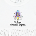 thumbnail image 4 of Inktastic Future Aerospace Engineer Rocket Girls Baby Dress, 4 of 5