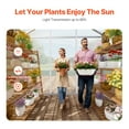 thumbnail image 2 of KFFKFF Polycarbonate Greenhouse, 6 x 4 Ft, Exterior Greenhouse with Modifiable Airflow Windows, Gazebo Designed Greenhouse with Gliding Entrance, Aluminum Spacious Stroll-in Greenhouse Kit, 2 of 9