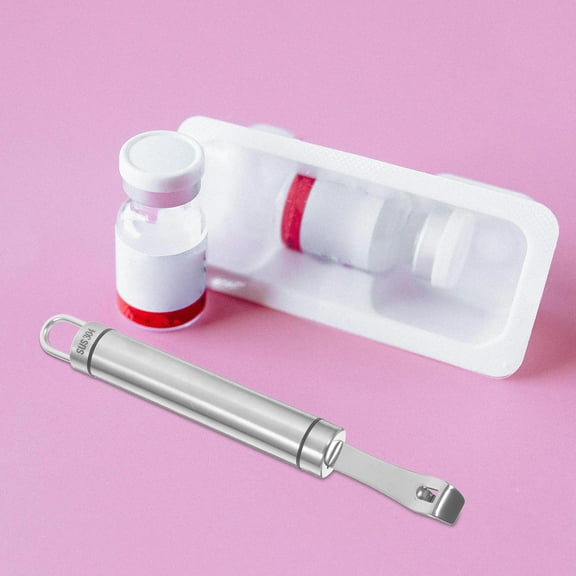 Beaupretty Compact Vial Opener for Medical Tools and Nurses with Non-Slip Grip Stainless Steel 1Pcs