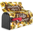 thumbnail image 2 of Hello Summer Magnetic Mailbox Cover 21" X 18" Sunflowers and Bees Mailbox Covers Wraps Post Letter Box Cover Garden Decorations, 2 of 5