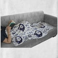 thumbnail image 6 of Clock Soft Flannel Fleece Throw Blanket, Watercolor Style Effect with an Alarm Clock Illustration Caligraphic Numbers, Cozy Plush for Indoor and Outdoor Use, 50" x 70", Blue and White, by Ambesonne, 6 of 6