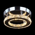 thumbnail image 4 of Lámpara de pasillo de cristal de acero inoxidable redonda LED, lámpara de pasillo de entrada minimalista moderna, lámpara de vestíbulo, 4 of 5
