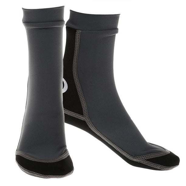 Eigraketly Calcetines de buceo de 1,5 mm Natación Snorkel Zapatos Neopreno Surf Deportes acuáticos Gris S masculino