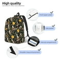 thumbnail image 3 of Disketp Owls And Plants Mochila de Lona Estampada, Mochila Escolar de Viaje Ligera para Estudiantes y Portátil-Medium, 3 of 5