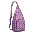 thumbnail image 1 of Cute Cartoon Dog Sling Backpack - Funny Bone Pattern Shoulder Bag (Adorable Pet Design, Lightweight & Durable), 1 of 4