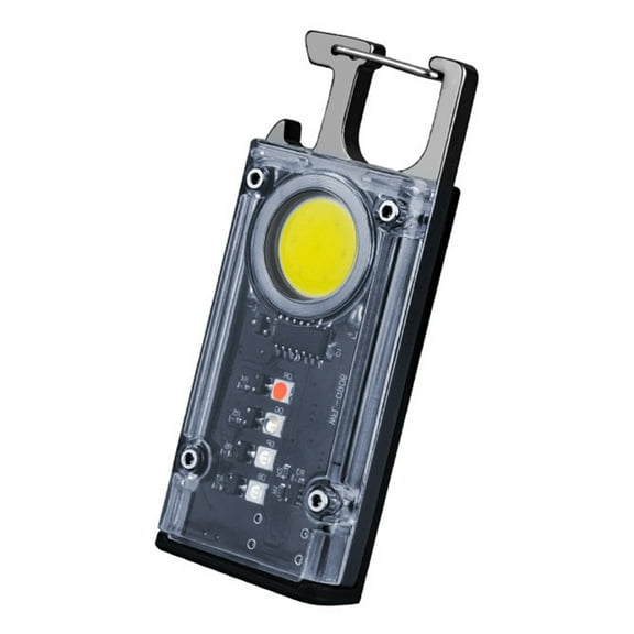 LED Flashlight Keychain Light 500LM USB Rechargeable Camping Lamp Portable Work Light Small Pocket Lamp Enduring