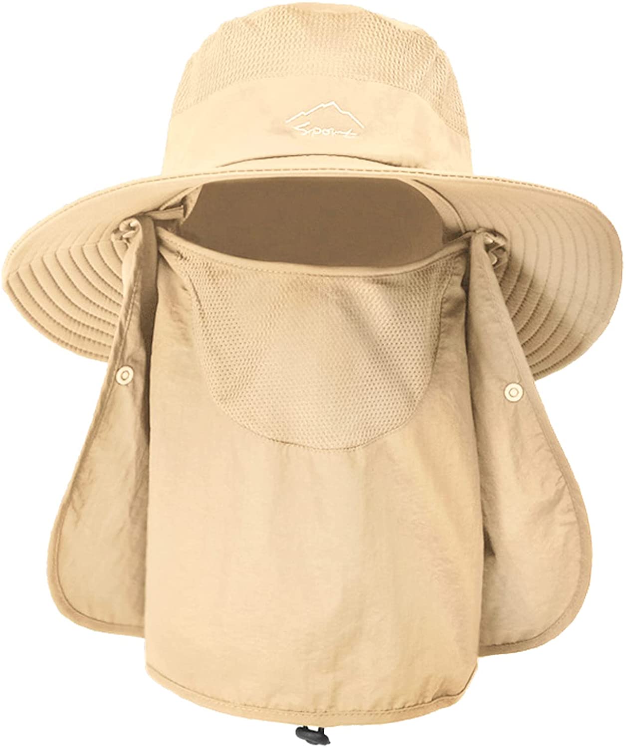 FanShowSun Cap with Face Neck Cover 