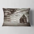 thumbnail image 2 of Designart Abandoned Desert Church - Landscape Printed Throw Pillow - 12x20, 2 of 5